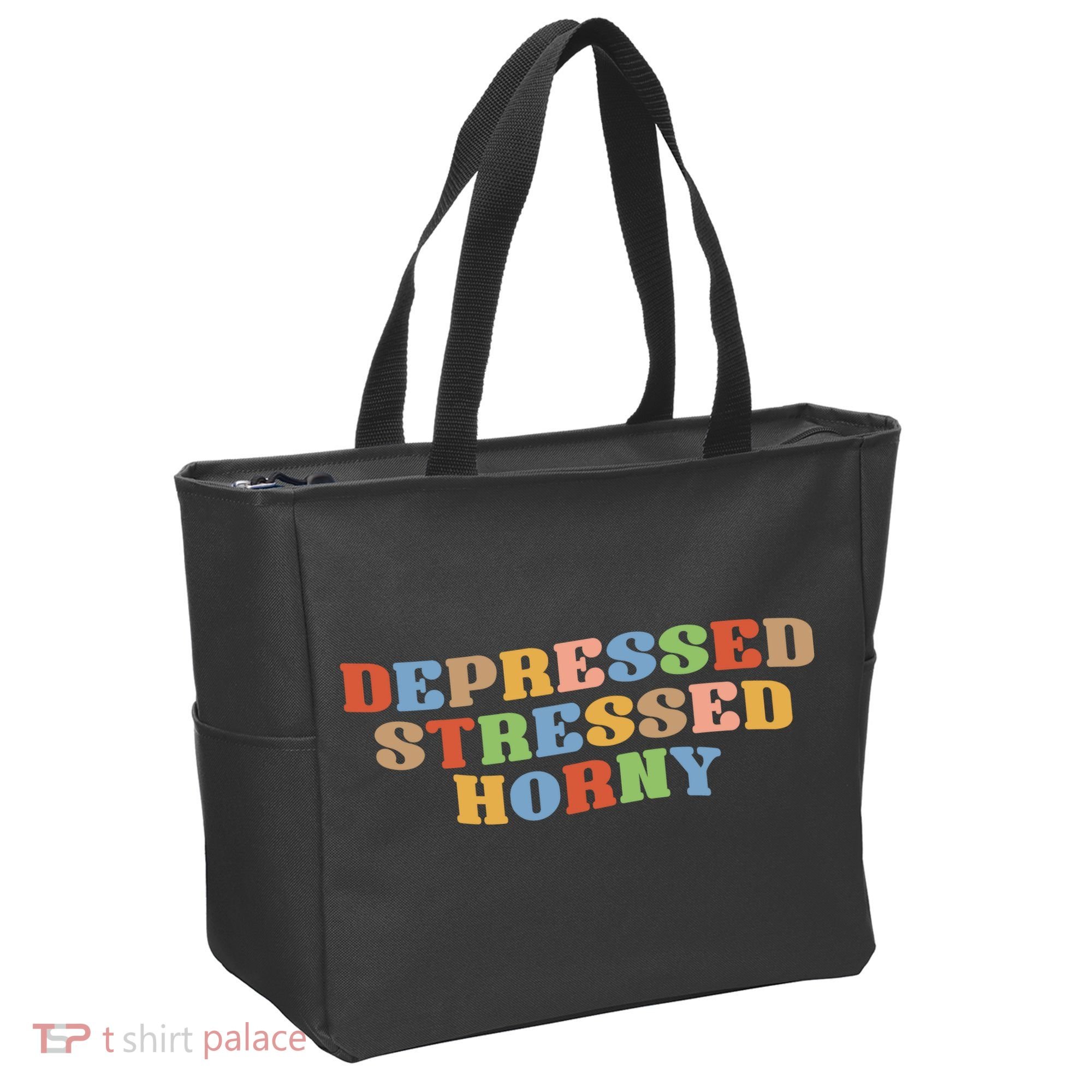 Depressed Stressed Horny Tote Bag