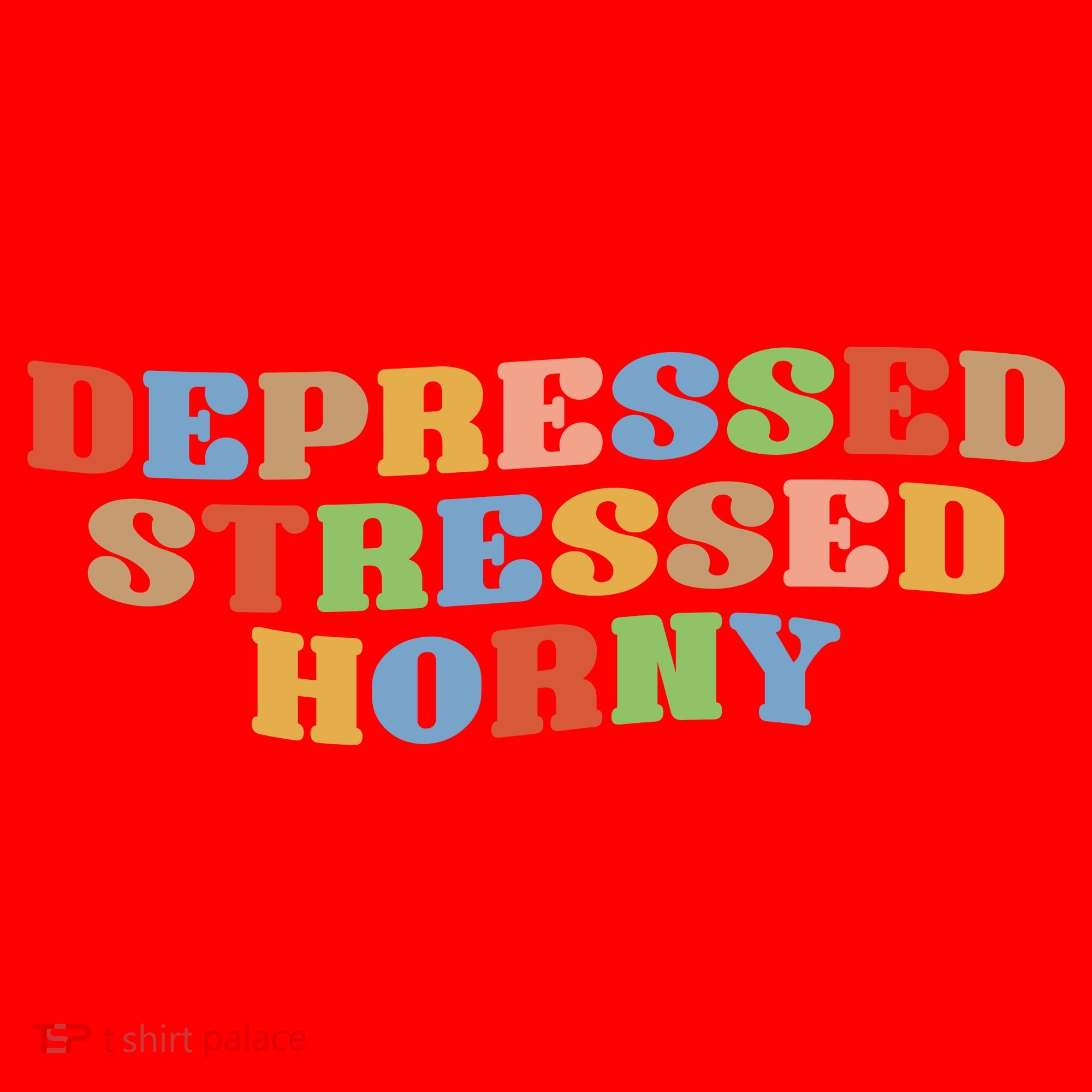 Depressed Stressed Horny Santa Hat