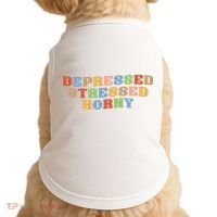 Depressed Stressed Horny Doggie Tank thumb 0