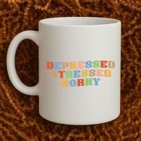 Depressed Stressed Horny Coffee Mug thumb 2