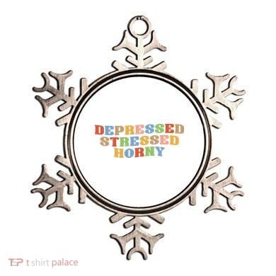 Depressed Stressed Horny Ornament