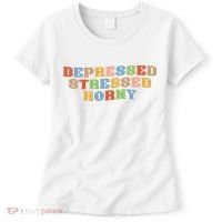 Depressed Stressed Horny Women's T-Shirt thumb 0