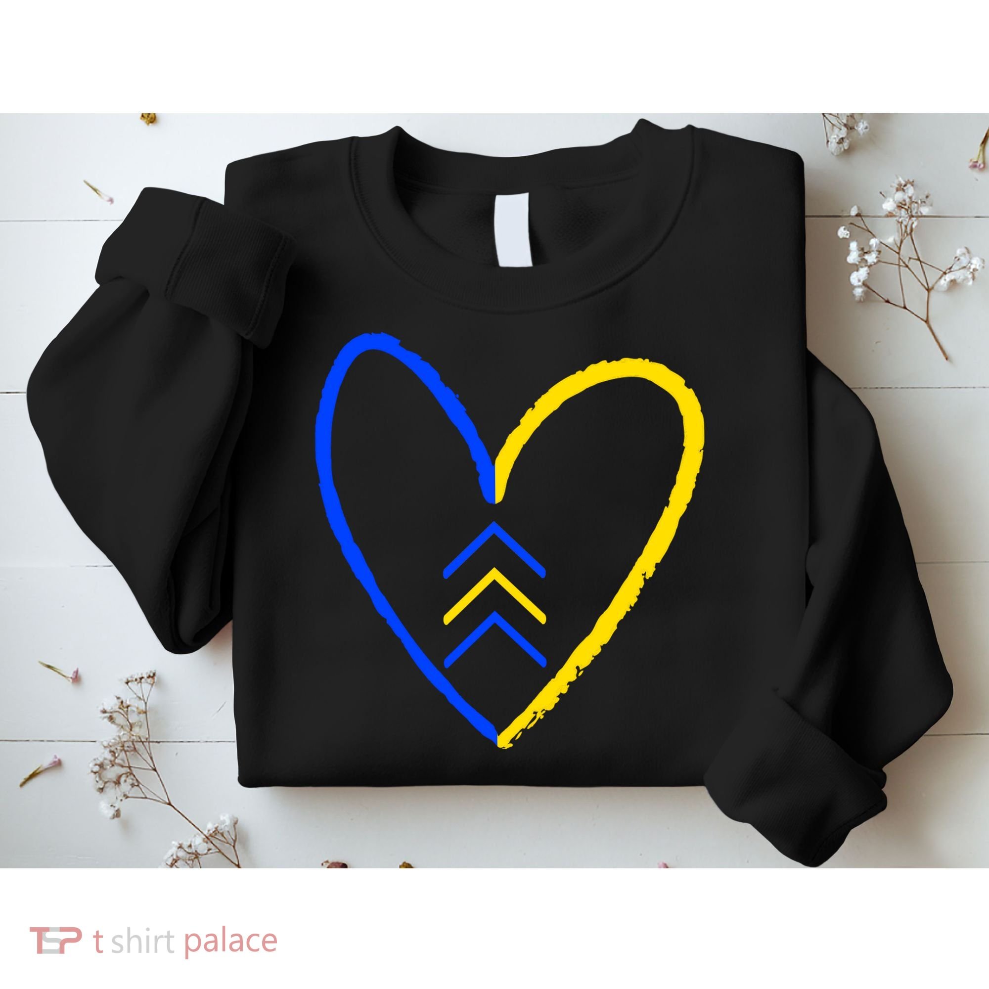 Down Syndrome Heart Arrow Sweatshirt