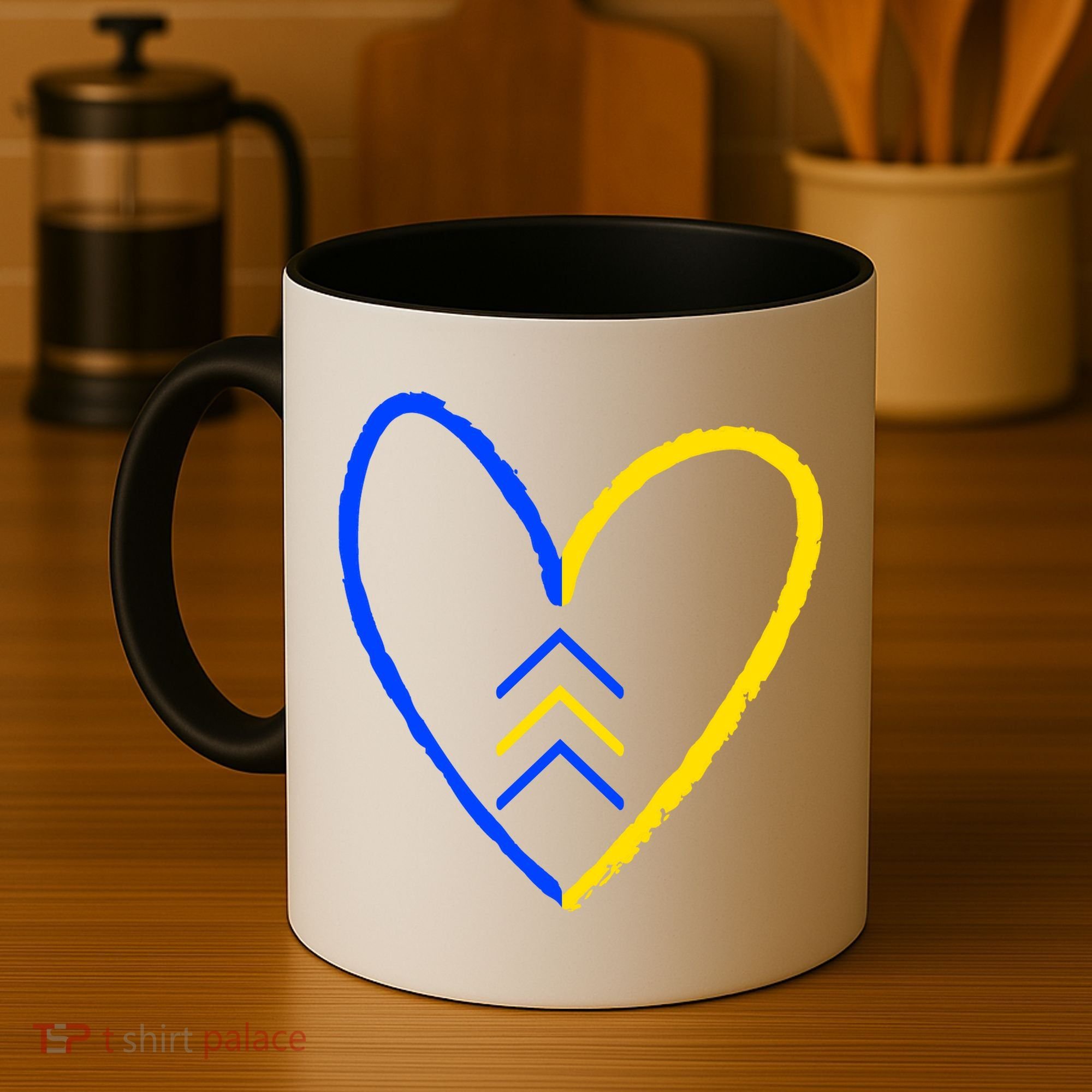Down Syndrome Heart Arrow Coffee Mug