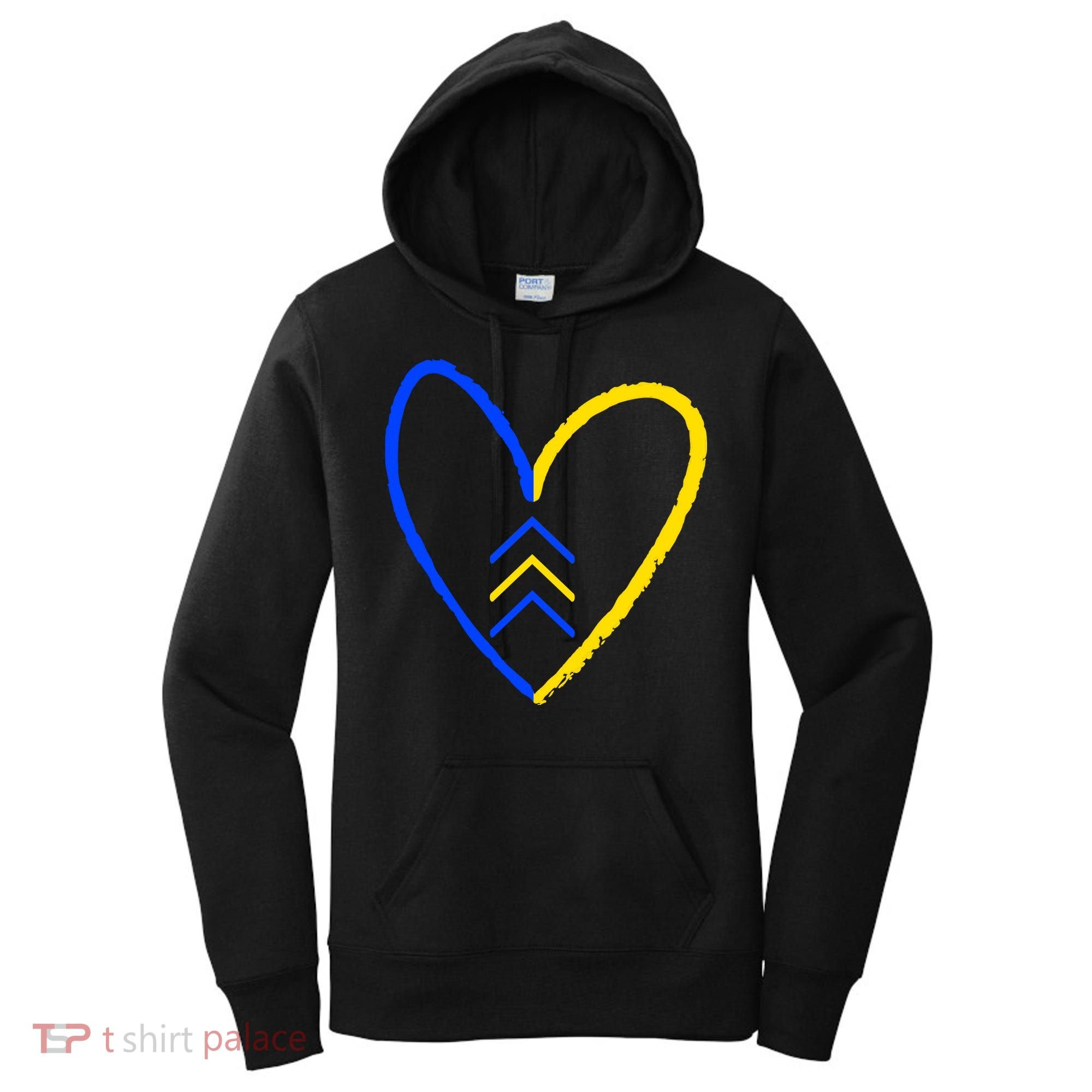 Down Syndrome Heart Arrow Women's Hoodie