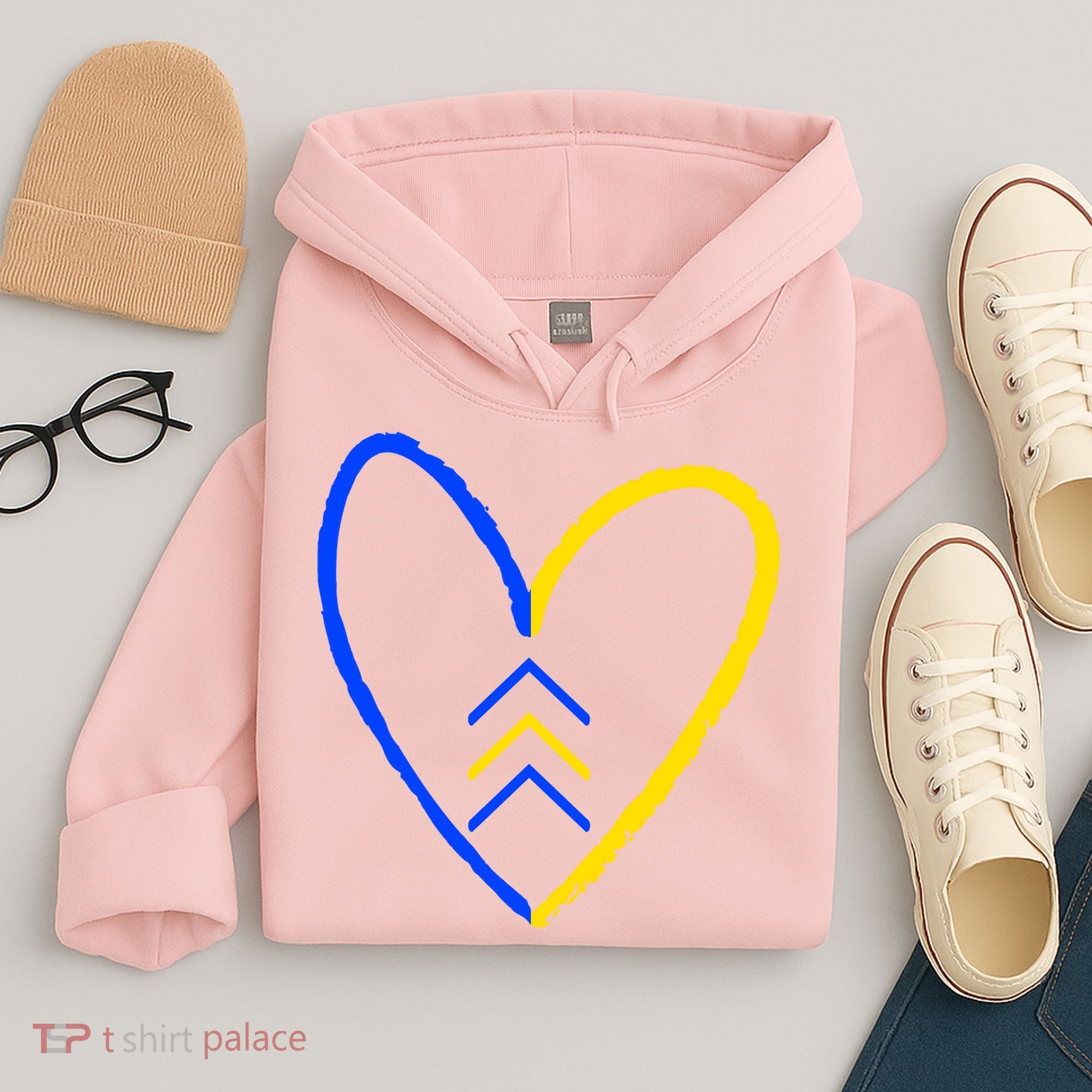 Down Syndrome Heart Arrow Hoodie