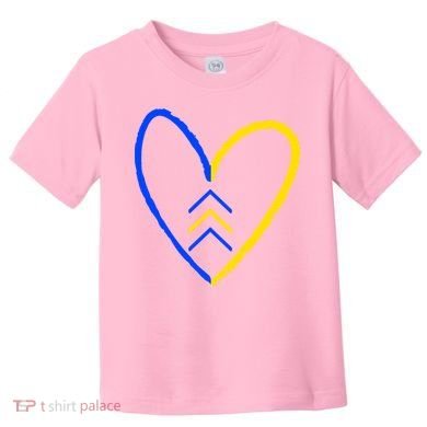 Down Syndrome Heart Arrow Toddler T-Shirt