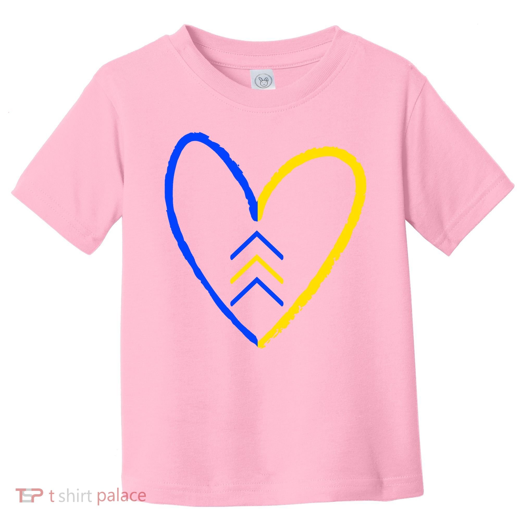 Down Syndrome Heart Arrow Toddler T-Shirt