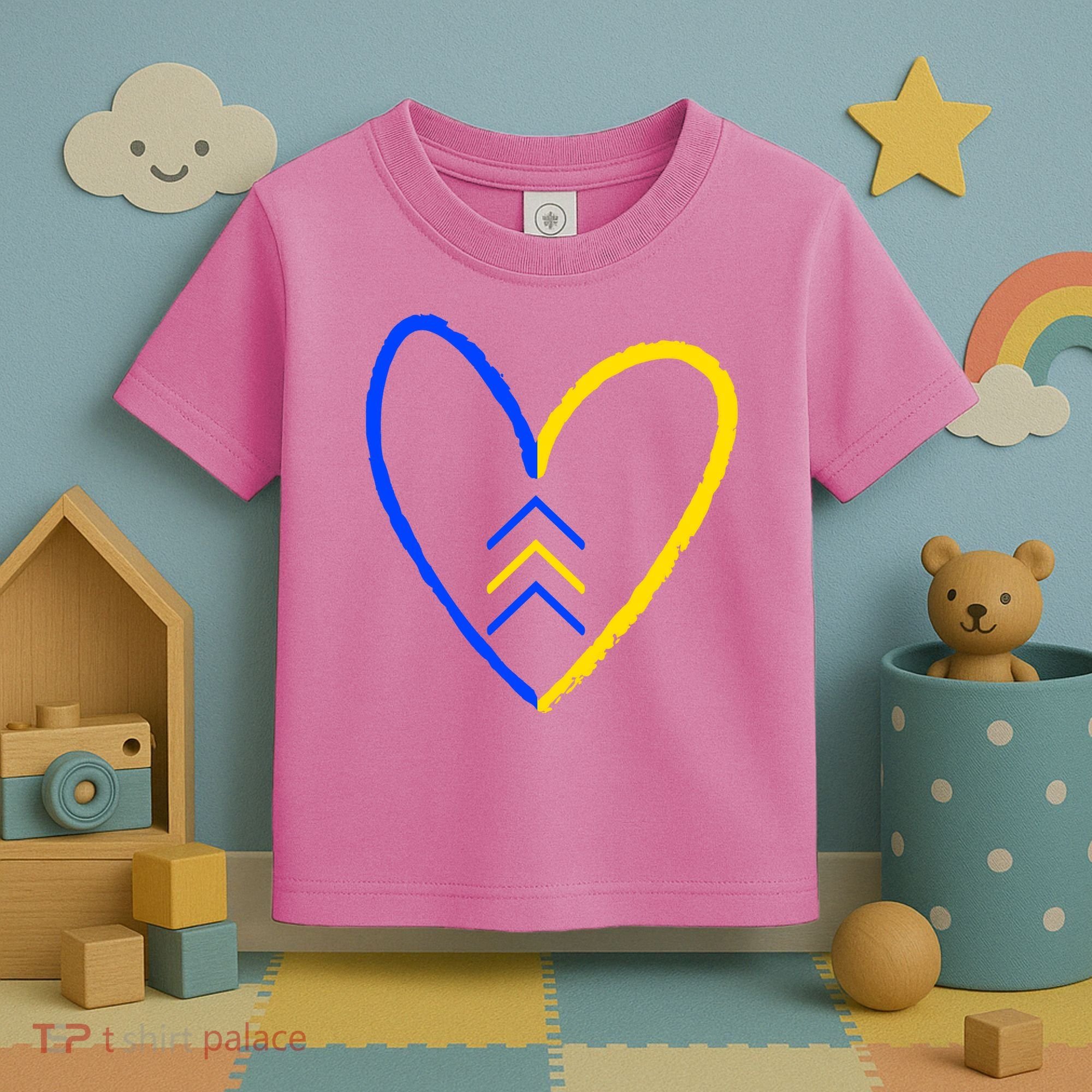 Down Syndrome Heart Arrow Toddler T-Shirt