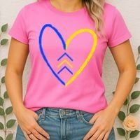 Down Syndrome Heart Arrow Women's T-Shirt thumb 2
