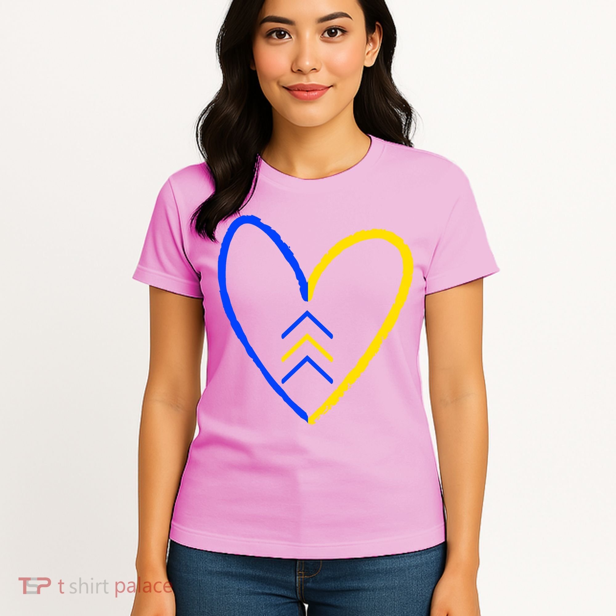 Down Syndrome Heart Arrow Women's T-Shirt