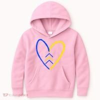 Down Syndrome Heart Arrow Kids Hoodie thumb 0