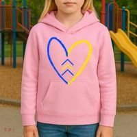 Down Syndrome Heart Arrow Kids Hoodie thumb 3