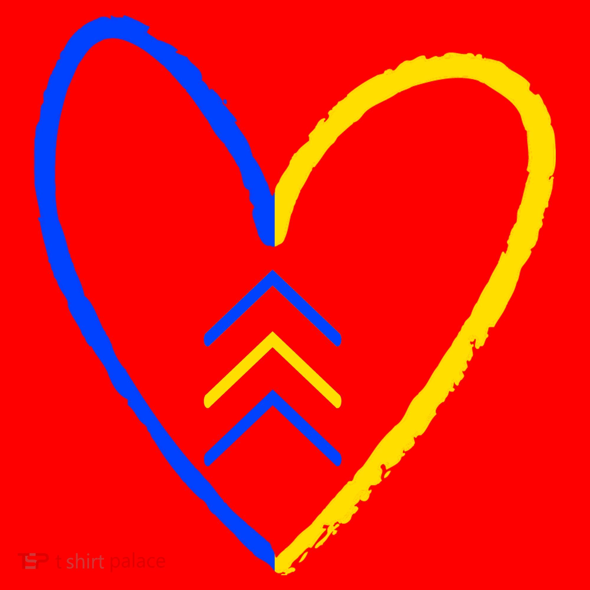 Down Syndrome Heart Arrow Santa Hat