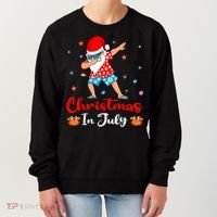 Dabbing Santa Hawaiian Xmas Summer Christmas In July Women's Sweatshirt thumb 0