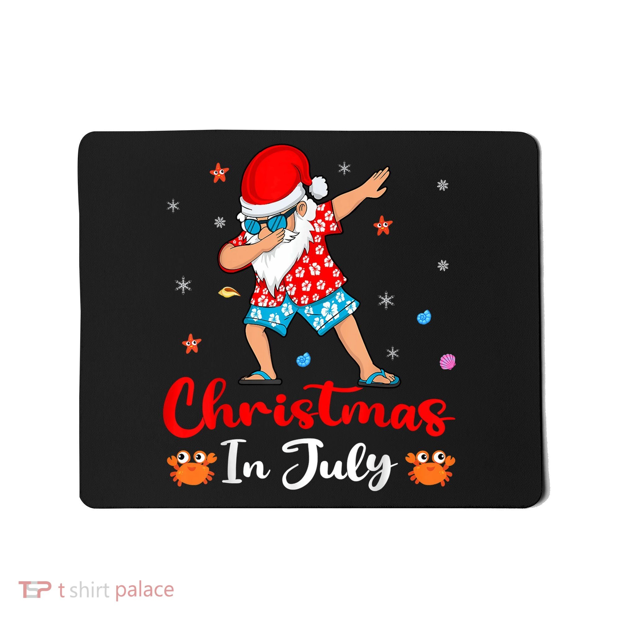 Dabbing Santa Hawaiian Xmas Summer Christmas In July Mousepad
