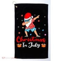 Dabbing Santa Hawaiian Xmas Summer Christmas In July Golf Towel thumb 0