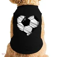Distressed Soccer Heart Doggie Tank thumb 0