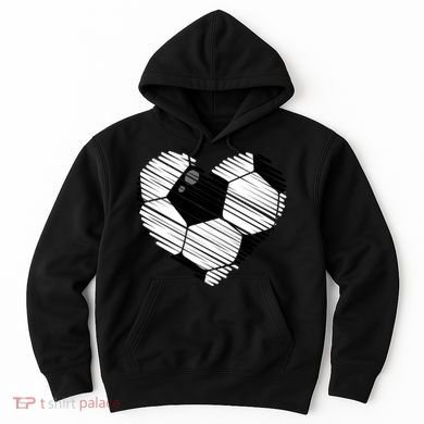 Distressed Soccer Heart Hoodie
