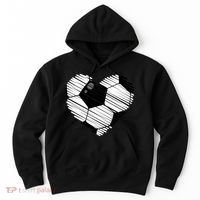 Distressed Soccer Heart Hoodie thumb 0
