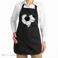 Distressed Soccer Heart Apron thumb 2