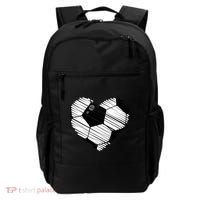 Distressed Soccer Heart Backpack thumb 0