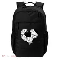 Distressed Soccer Heart Backpack thumb 0