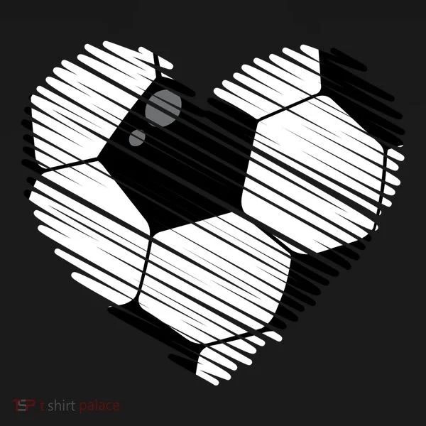 Distressed Soccer Heart Bucket Hat