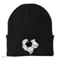 Distressed Soccer Heart Beanie thumb 0