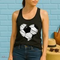 Distressed Soccer Heart Women's Tank Top thumb 2