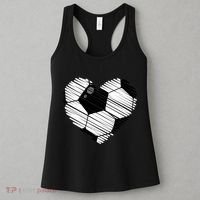 Distressed Soccer Heart Women's Tank Top thumb 3