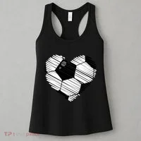 Distressed Soccer Heart Women's Tank Top thumb 3