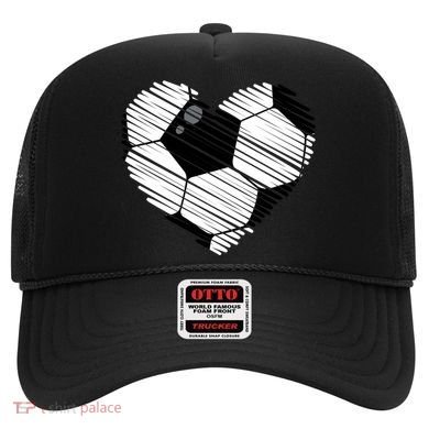 Distressed Soccer Heart Hat