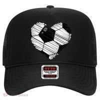 Distressed Soccer Heart Hat thumb 0