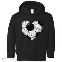 Distressed Soccer Heart Toddler Hoodie thumb 0