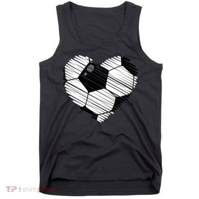 Distressed Soccer Heart Tank Top
