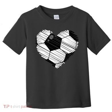 Distressed Soccer Heart Toddler T-Shirt