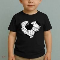 Distressed Soccer Heart Toddler T-Shirt thumb 2