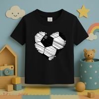 Distressed Soccer Heart Toddler T-Shirt thumb 3