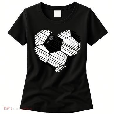 Distressed Soccer Heart Women's T-Shirt