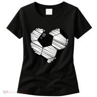 Distressed Soccer Heart Women's T-Shirt thumb 0