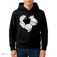Distressed Soccer Heart Kids Hoodie thumb 4