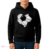 Distressed Soccer Heart Kids Hoodie thumb 4