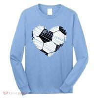Distressed Soccer Heart Long Sleeve Shirt thumb 0