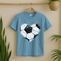 Distressed Soccer Heart T-Shirt thumb 2