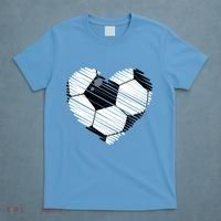 Distressed Soccer Heart T-Shirt thumb 4