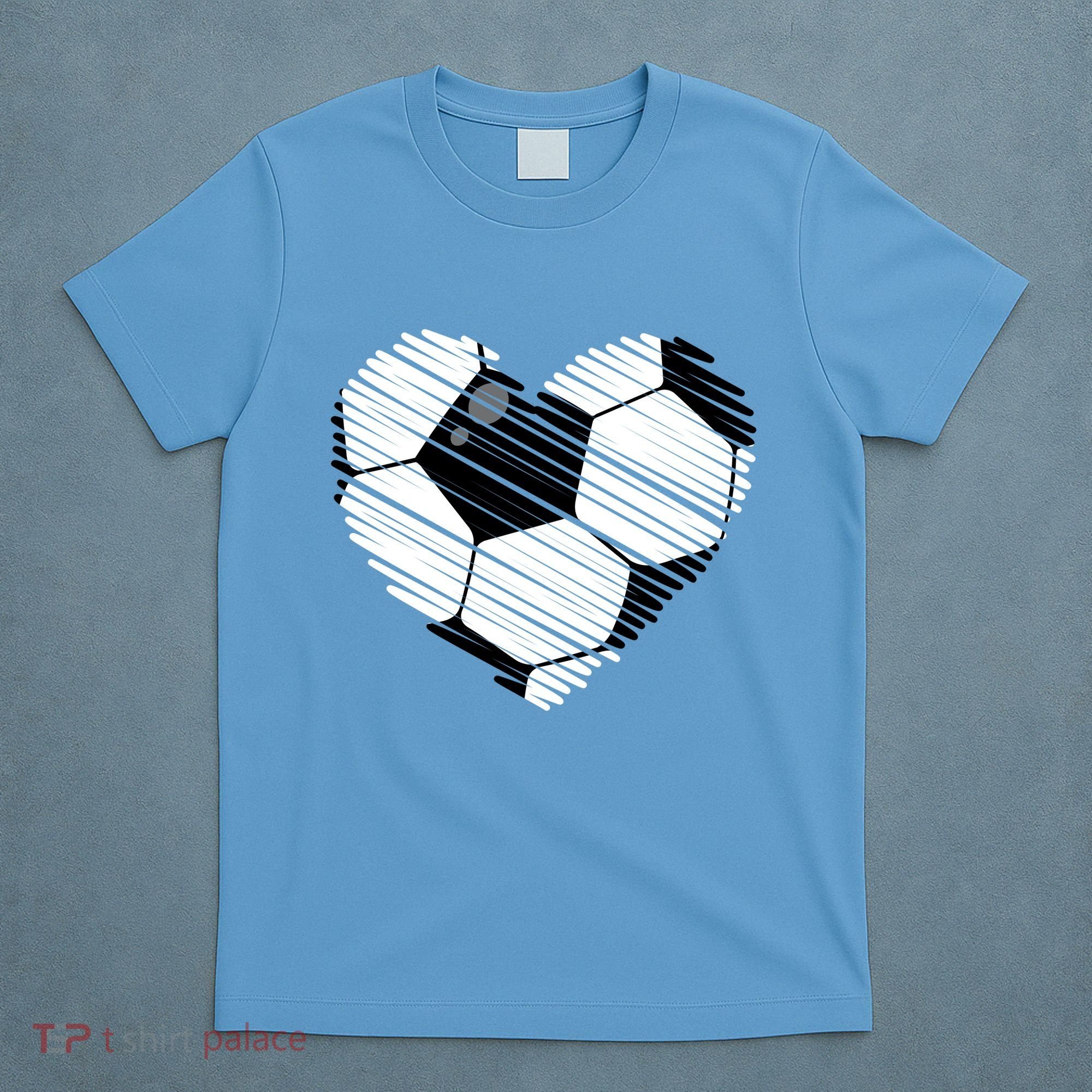 Distressed Soccer Heart T-Shirt