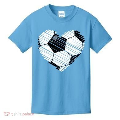 Distressed Soccer Heart Kids T-Shirt