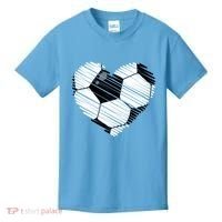 Distressed Soccer Heart Kids T-Shirt thumb 0