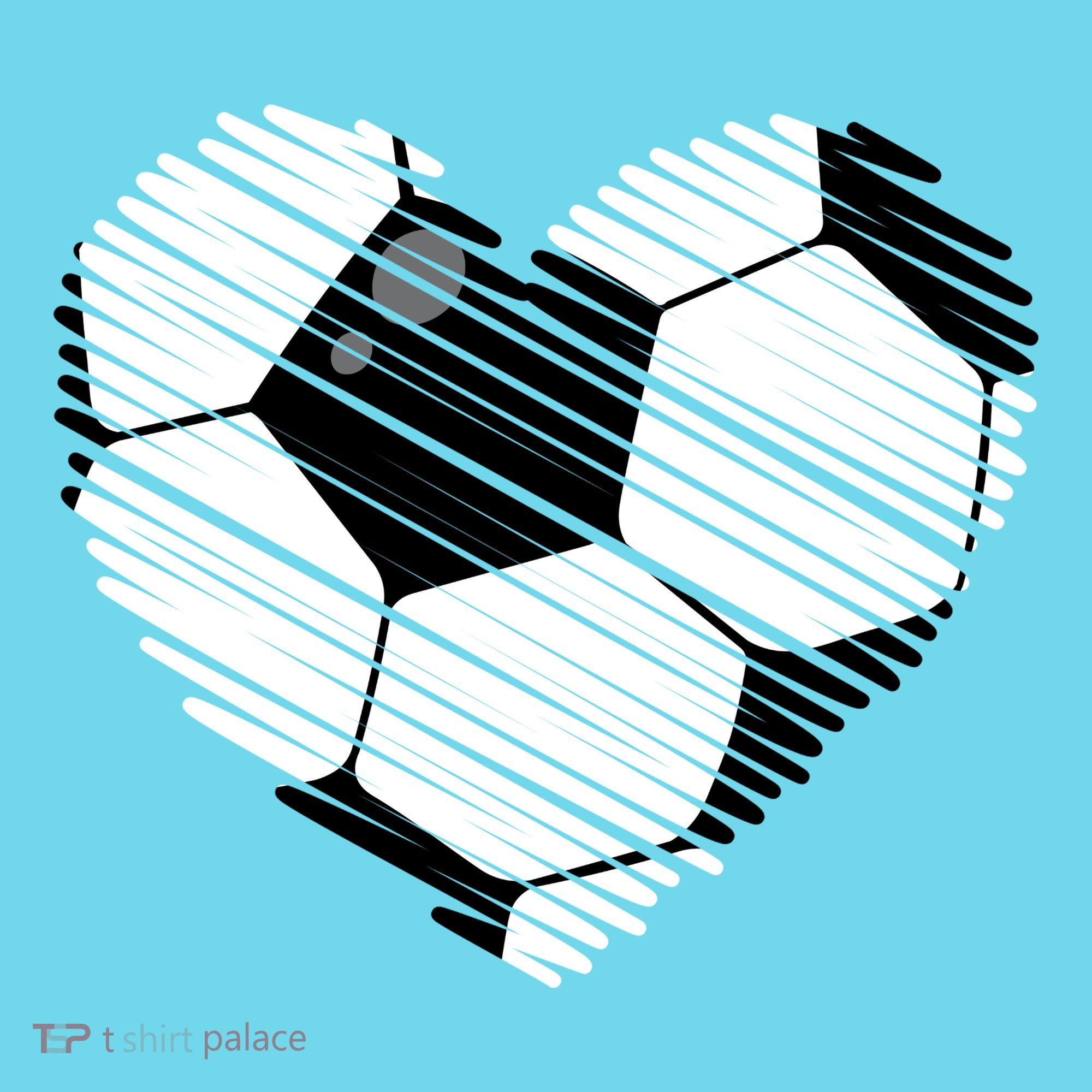 Distressed Soccer Heart Kids T-Shirt